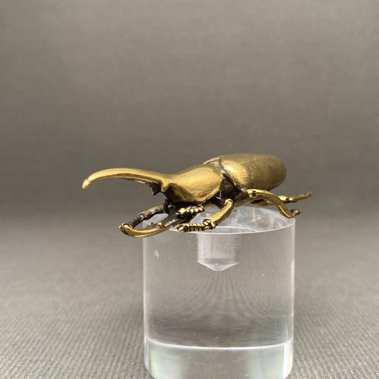 Brass Rhinoceros Beetle Crafts Decoration Desktop Ornaments