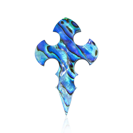 Starborn Abalone Shell Cross Cabochon - 1 Piece