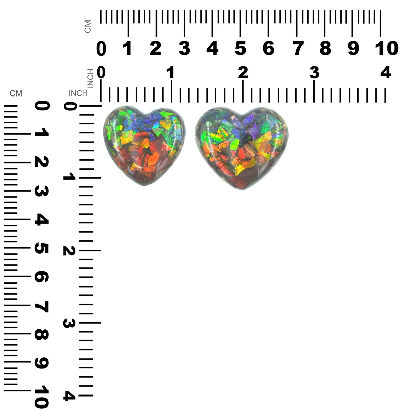 Starborn Ammolite Heart Display Stone