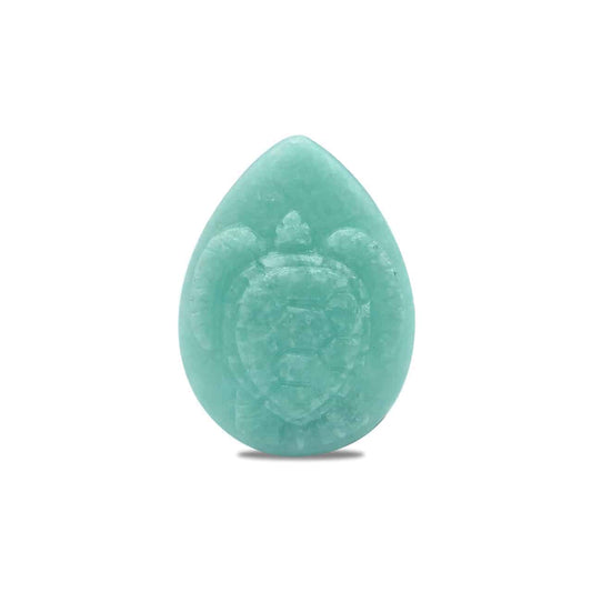 Starborn Amazonite Sea Turtle Pear Shaped Cabochon 25 x 35 mm - 1 Piece