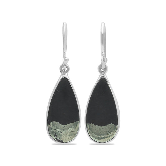 Starborn Apache Gold Pear Earrings in Sterling Silver