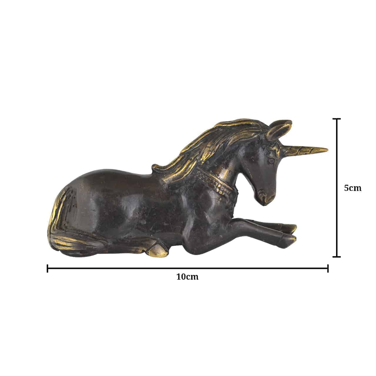 Starborn Laying Unicorn Decorative Bronze Statue