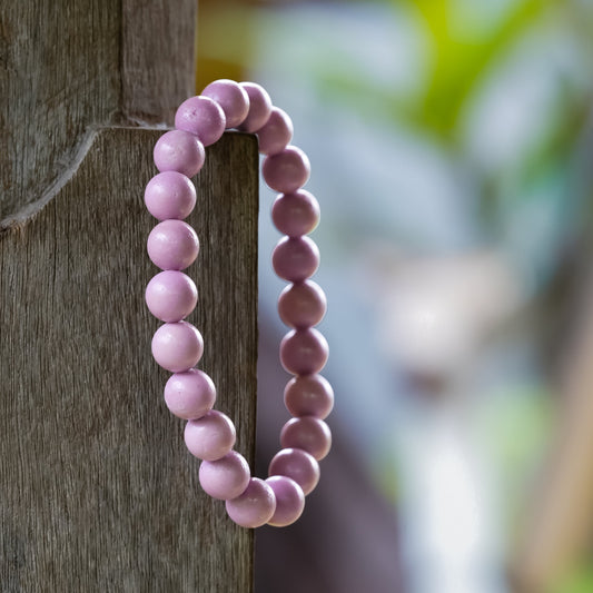 Starborn Phosphosiderite Elastic Beaded Bracelet