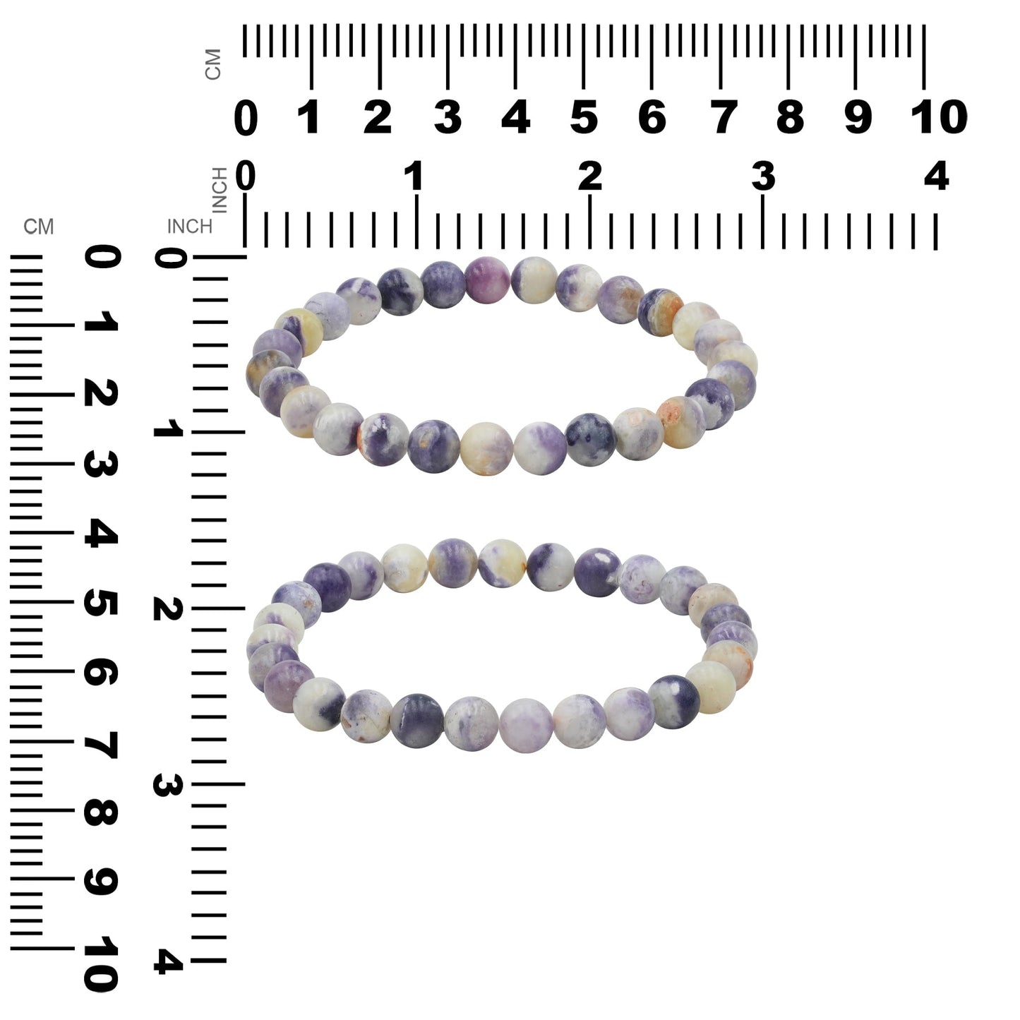 Starborn Purple Opal Elastic Beaded Bracelet