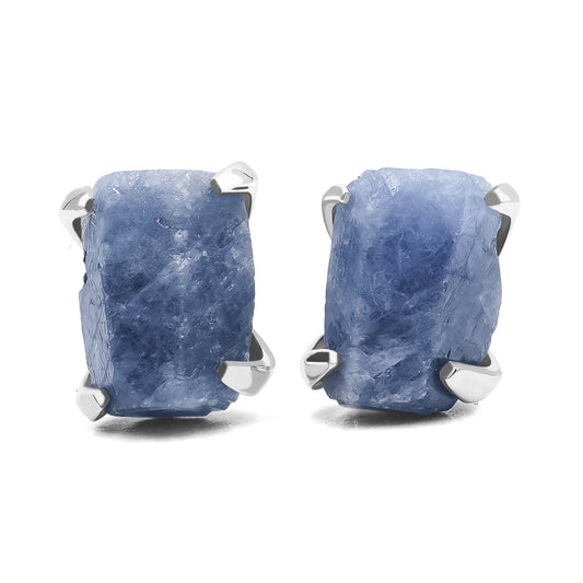 Starborn Sapphire Crystal Post Style Earrings in Sterling Silver