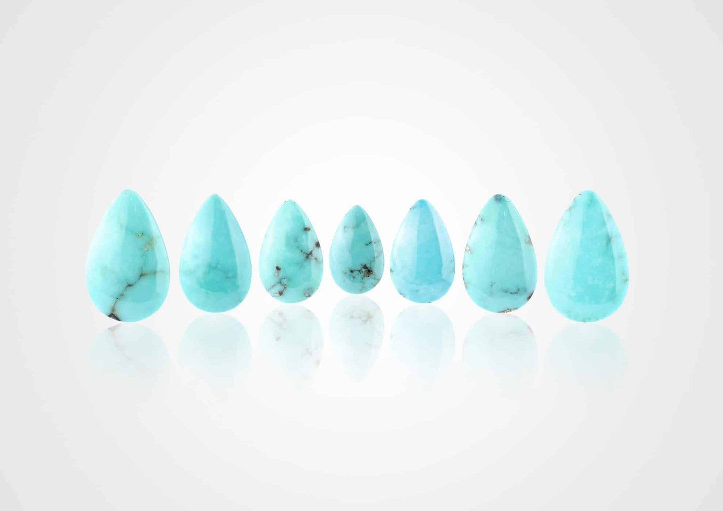 Starborn North American Natural Turquoise Pear Cabochon - 1 piece