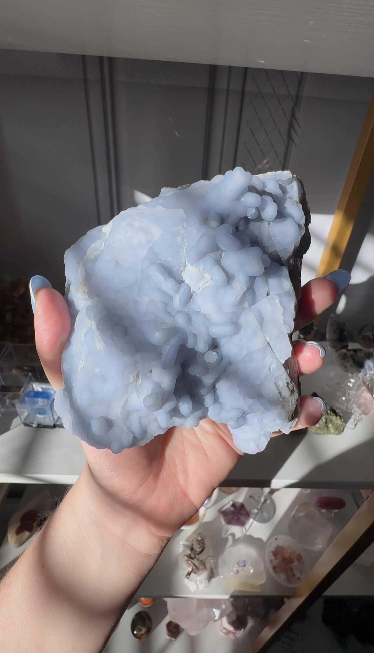 Bubbly Blue Chalcedony