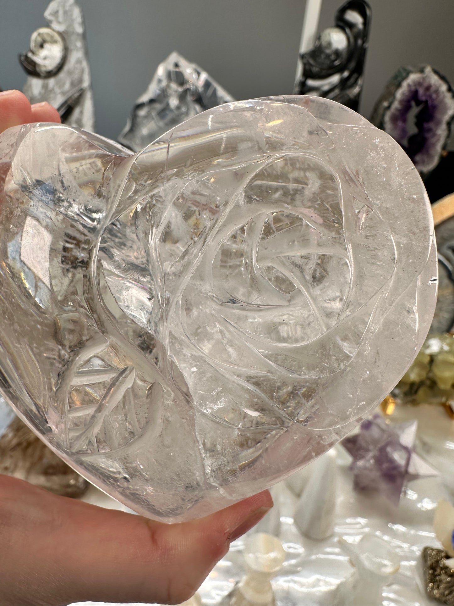 Clear Quartz Heart