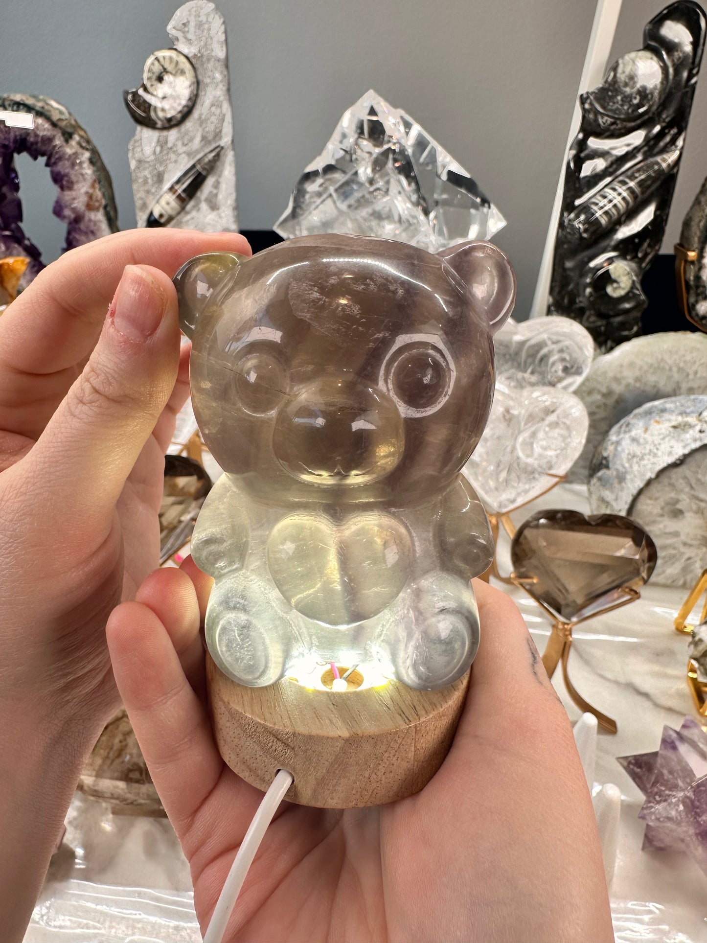 Fluorite Bear Night Light