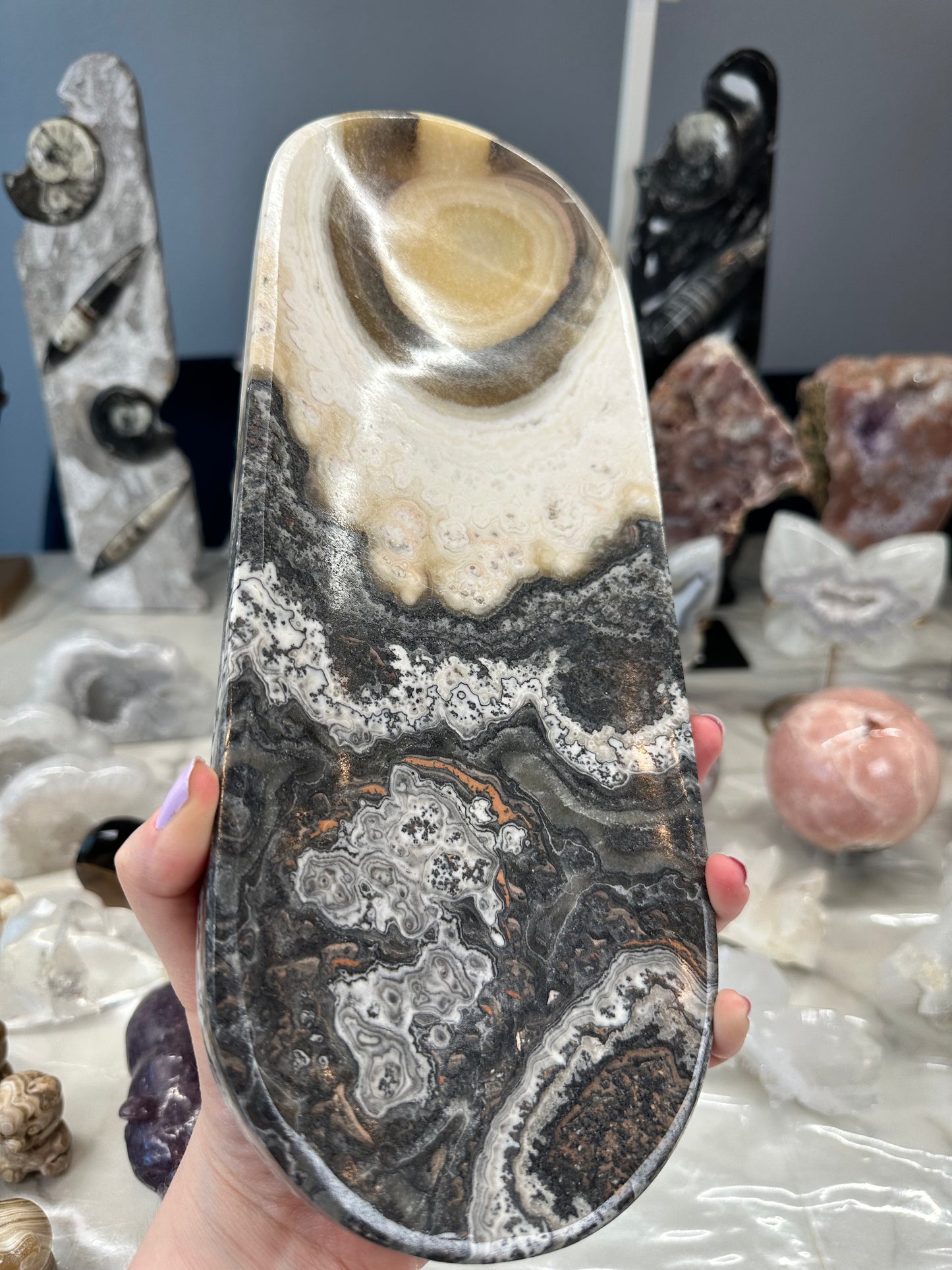 Banded Calcite Bowl/Dish C