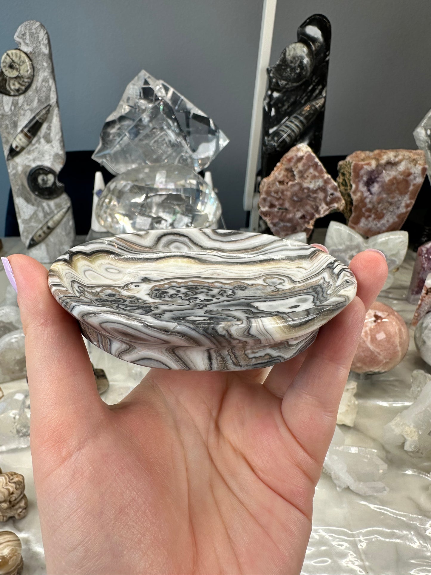 Banded Calcite Bowl B