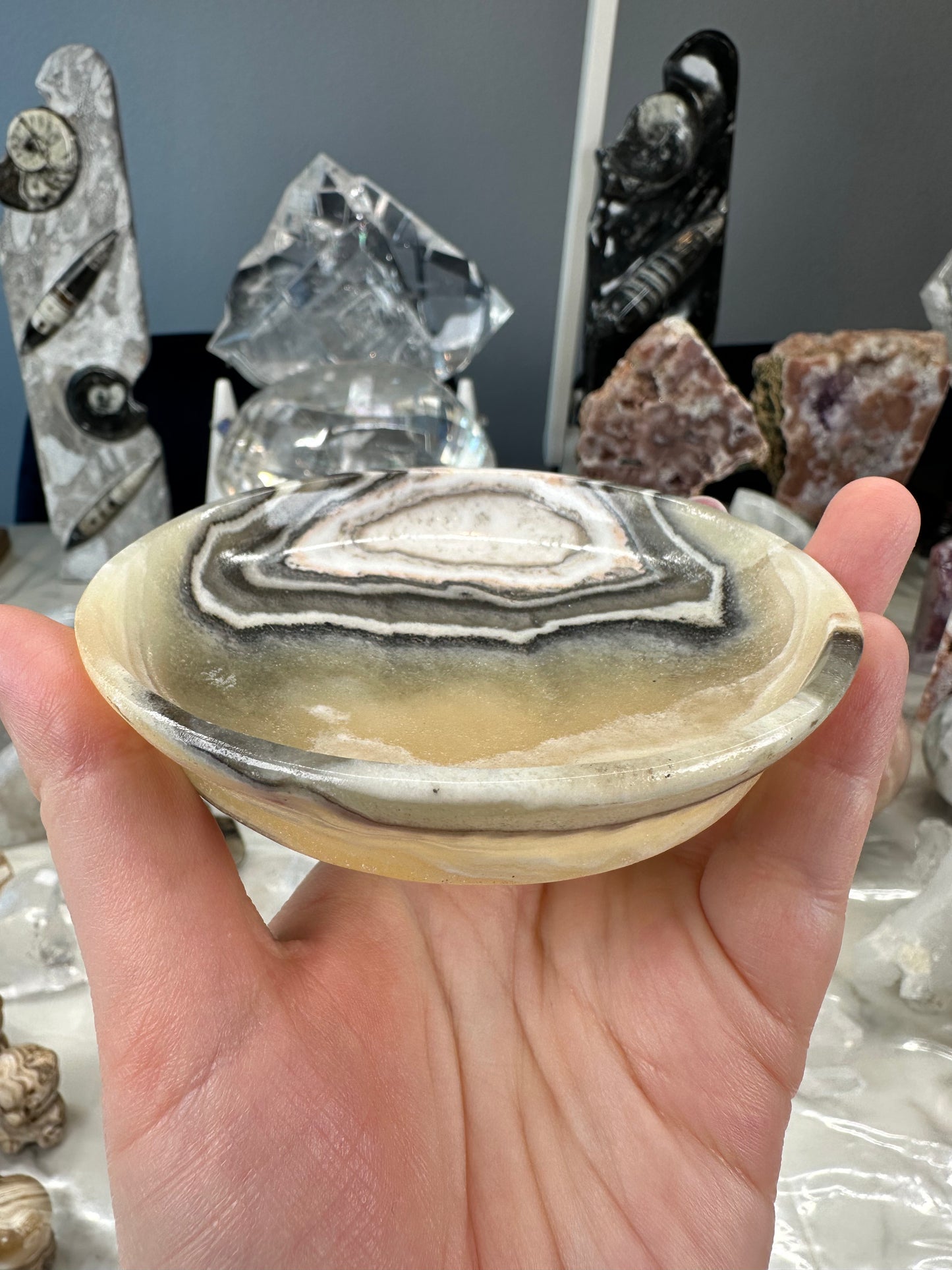 Banded Calcite Bowl G