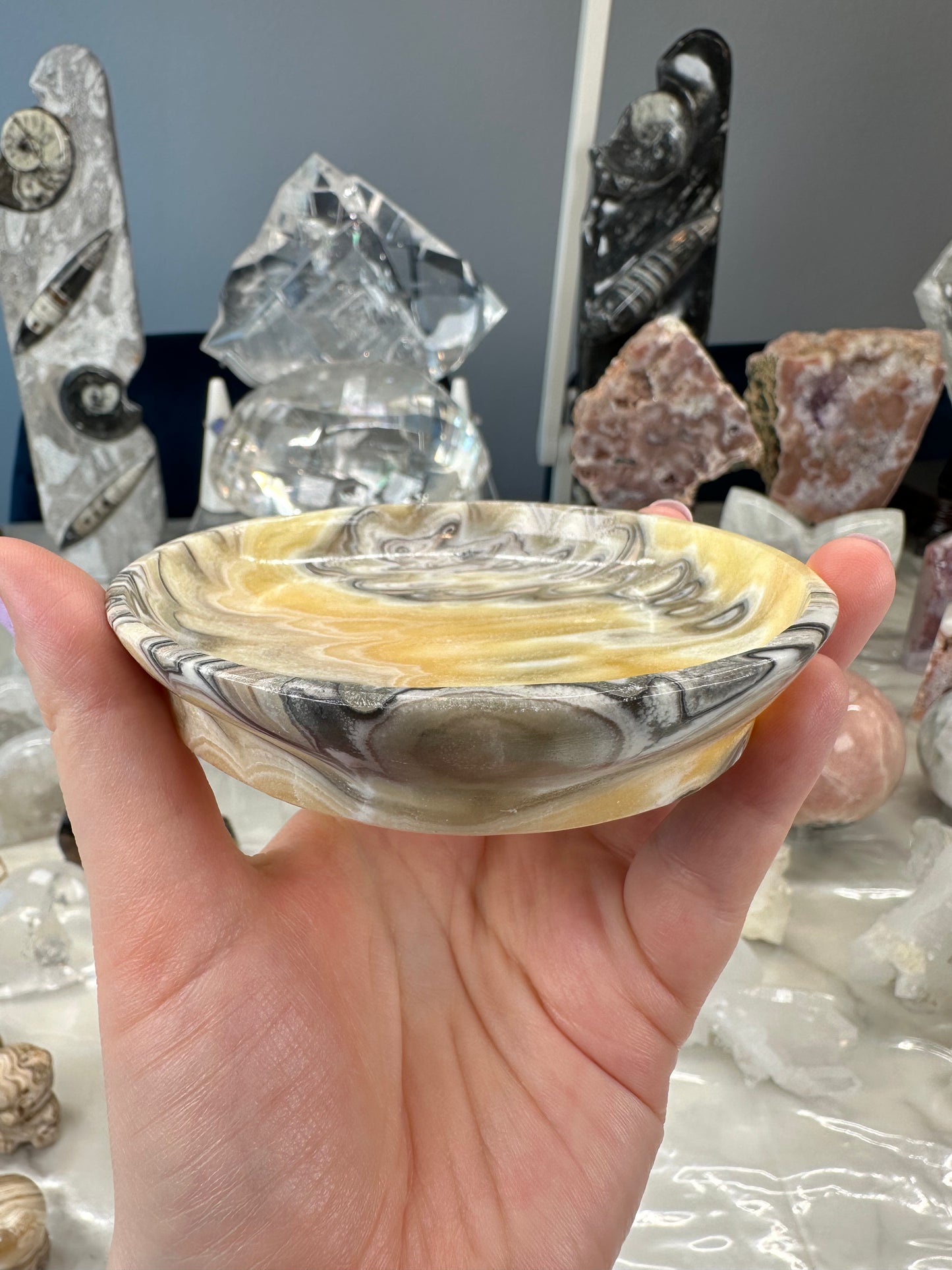 Banded Calcite Bowl C