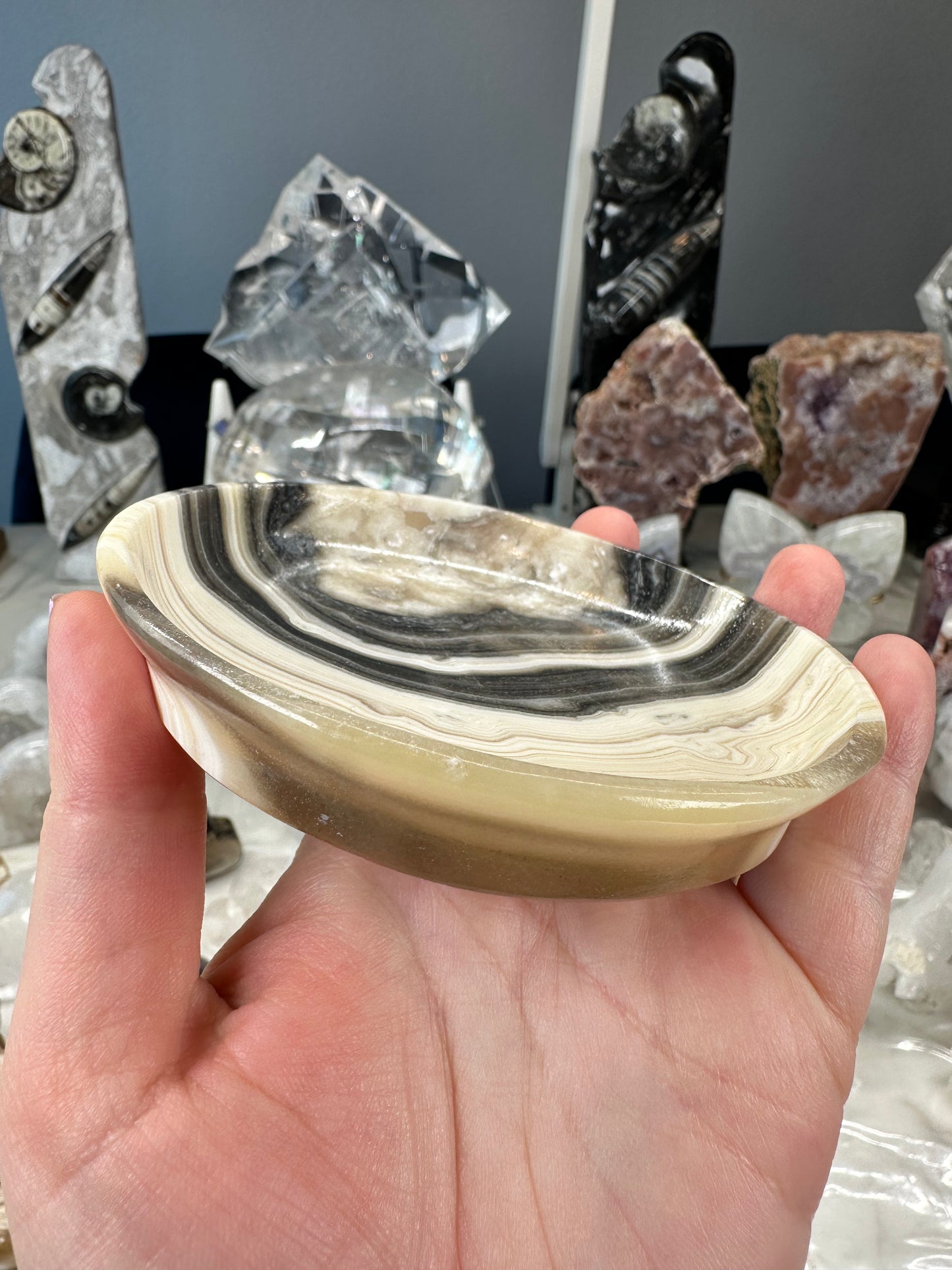 Banded Calcite Bowl A