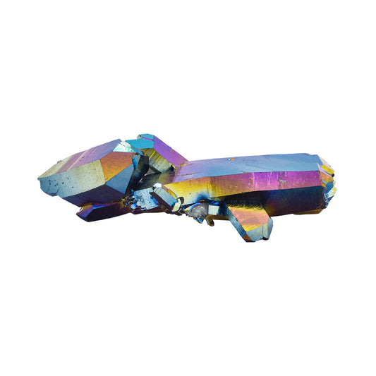 Starborn Rainbow Titanium Quartz Crystal Cluster 239.5 cts - 1 Piece