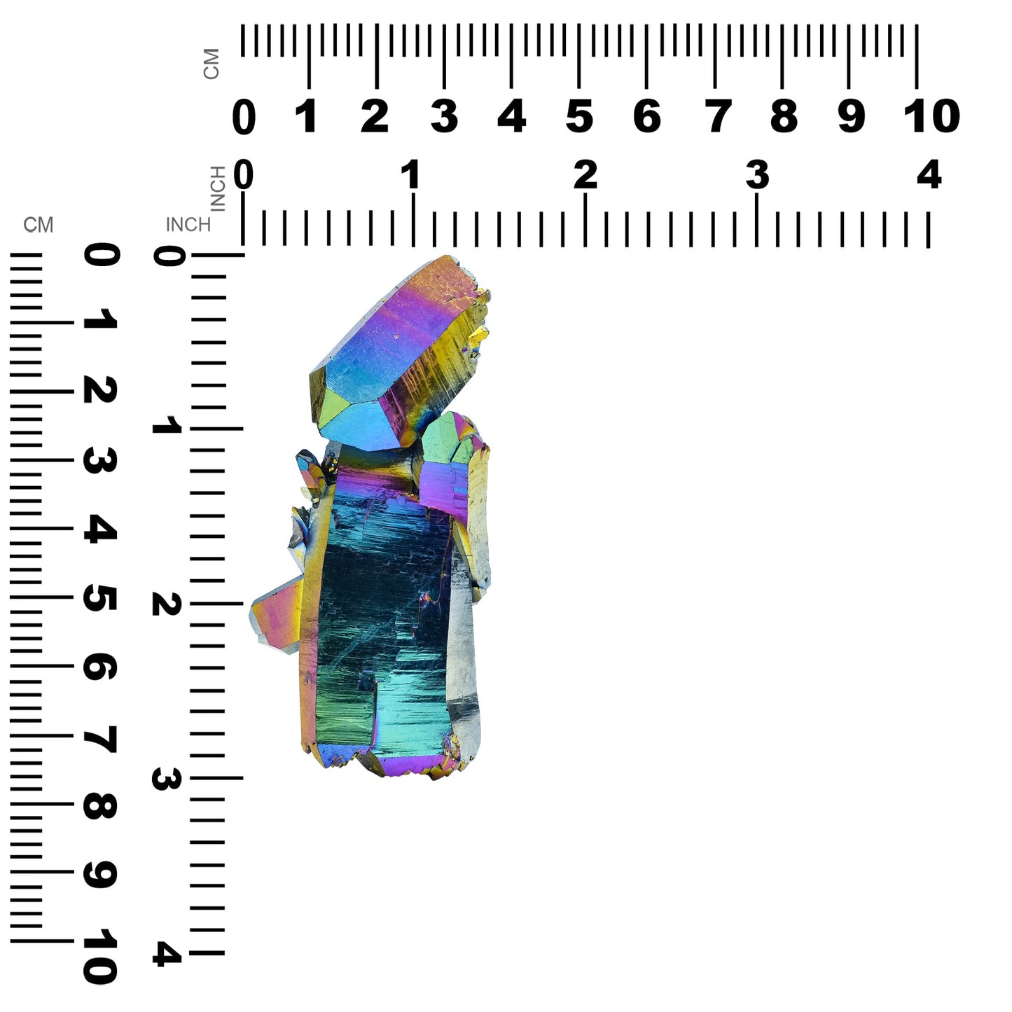 Starborn Rainbow Titanium Quartz Crystal Cluster 239.5 cts - 1 Piece