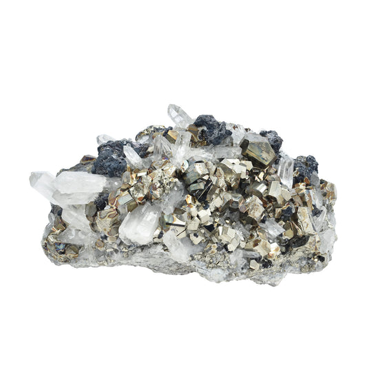 Starborn Pyrite in Quartz Crystal Collector's Corner Specimen 4,067 cts - 1 Piece
