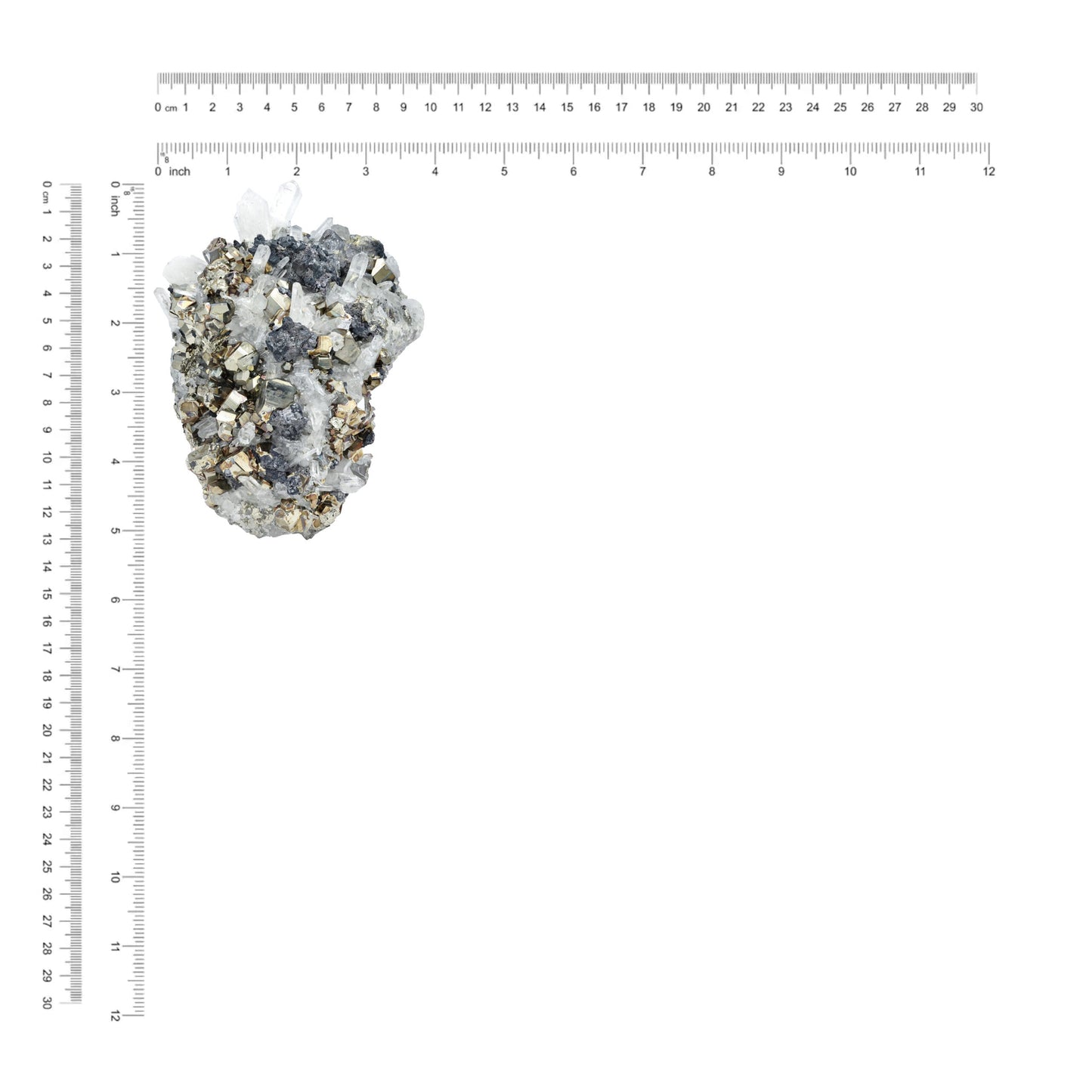 Starborn Pyrite in Quartz Crystal Collector's Corner Specimen 4,067 cts - 1 Piece