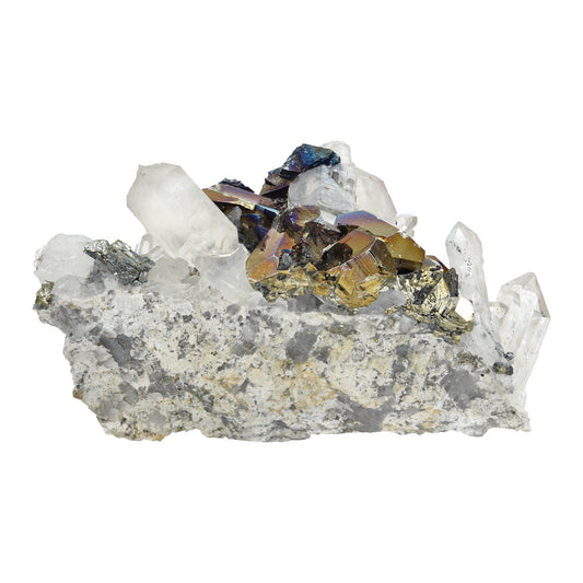 Starborn Rainbow Pyrite Crystal Collector's Corner Specimen 668 cts - 1 Piece