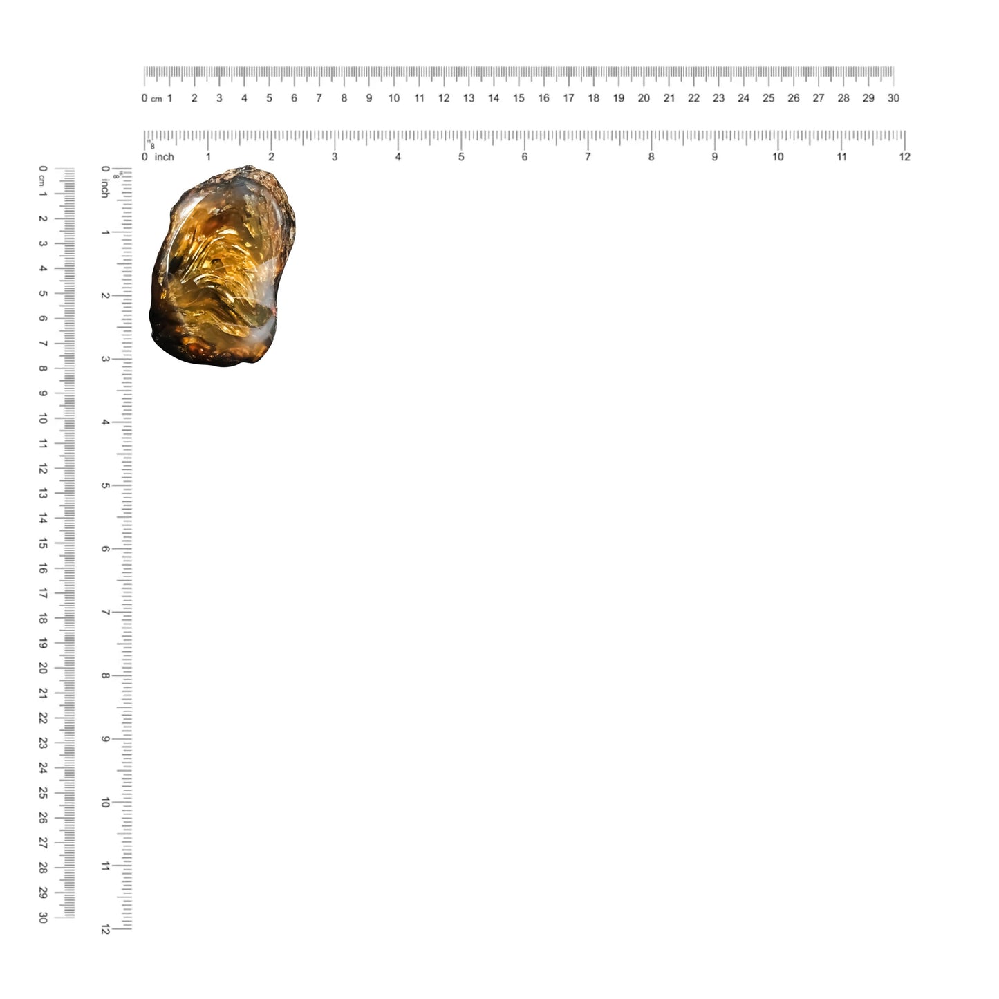 Starborn Lion's Mane Sumatra Amber Polished Collector's Corner Specimen 1,225ct - 1 Piece