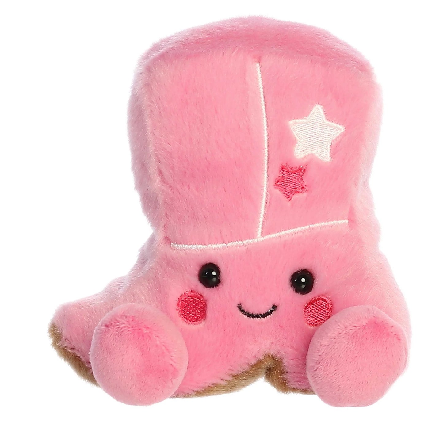 5" Plush Pal Little Pink Cowgirl Boot Palm Pals Stuffed Animal