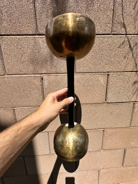 Double Brass Singing Bell - Third Eye & Solar Plexus