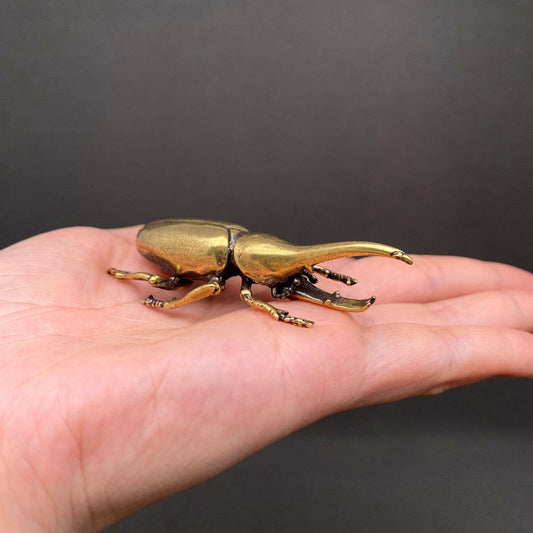 Brass Rhinoceros Beetle Crafts Decoration Desktop Ornaments
