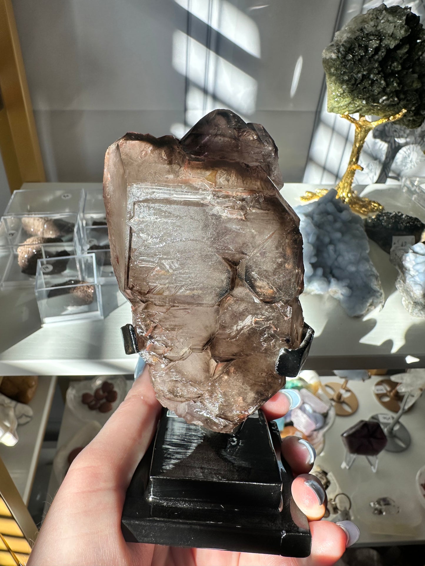 Smokey Amethyst Elestial
