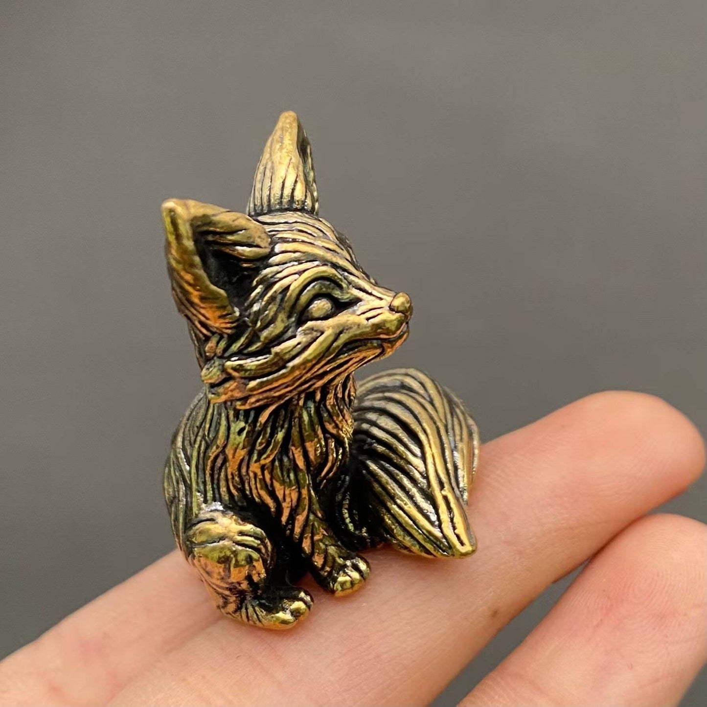 Brass Little Fox Crafts Desktop Ornaments Decoration
