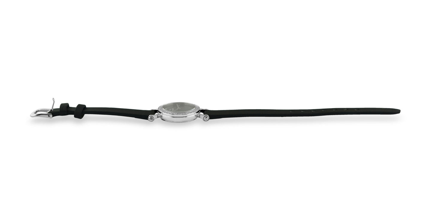 Starborn Muonionalusta Meteorite 20mm Women's Watch with Grey/Black Leather Band