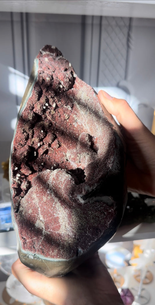 Red Amethyst Statement Cave