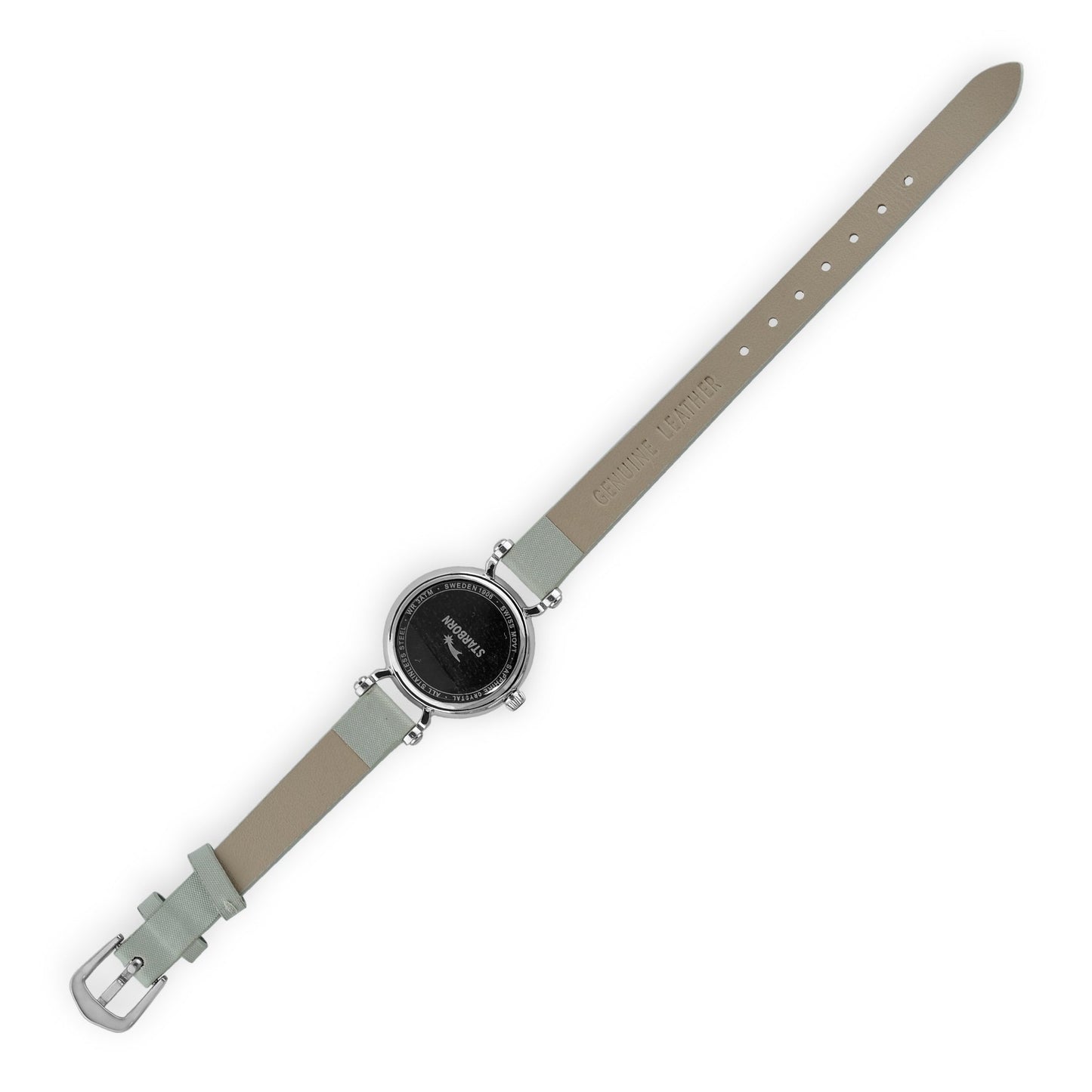 Starborn Muonionalusta Meteorite 20mm Women's Watch with Grey/Black Leather Band