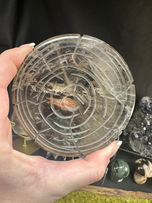 Enchanted Forest Smokey Quartz Coaster