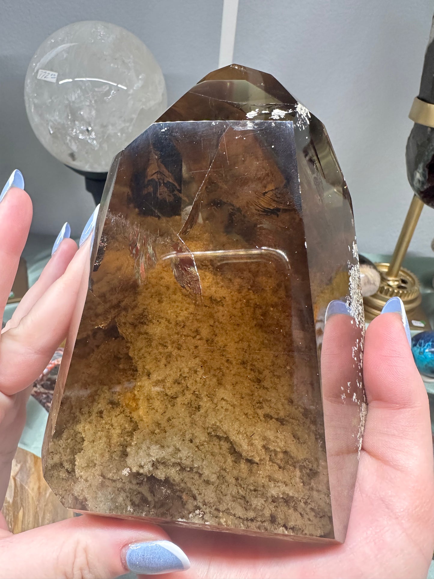 Cognac Lodolite/Garden Quartz