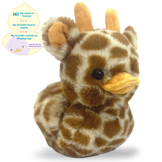 World's Softest Plush - 7" Tundee Plush Duckee Giraffe