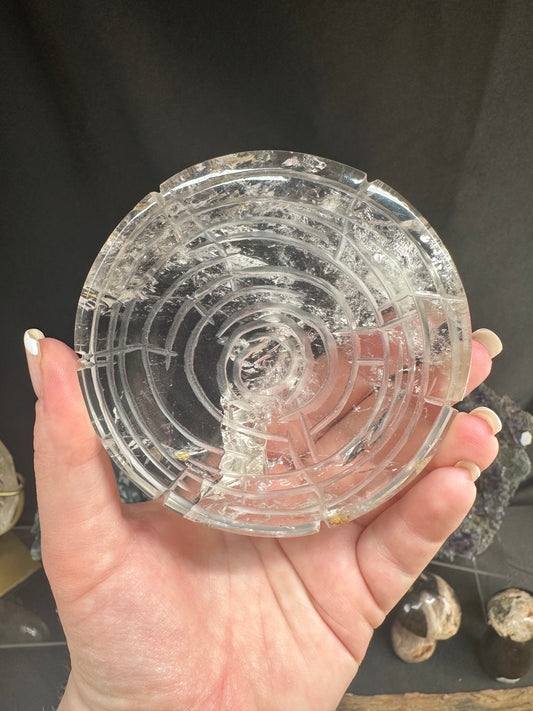 Enchanted Forest Clear Quartz Coaster