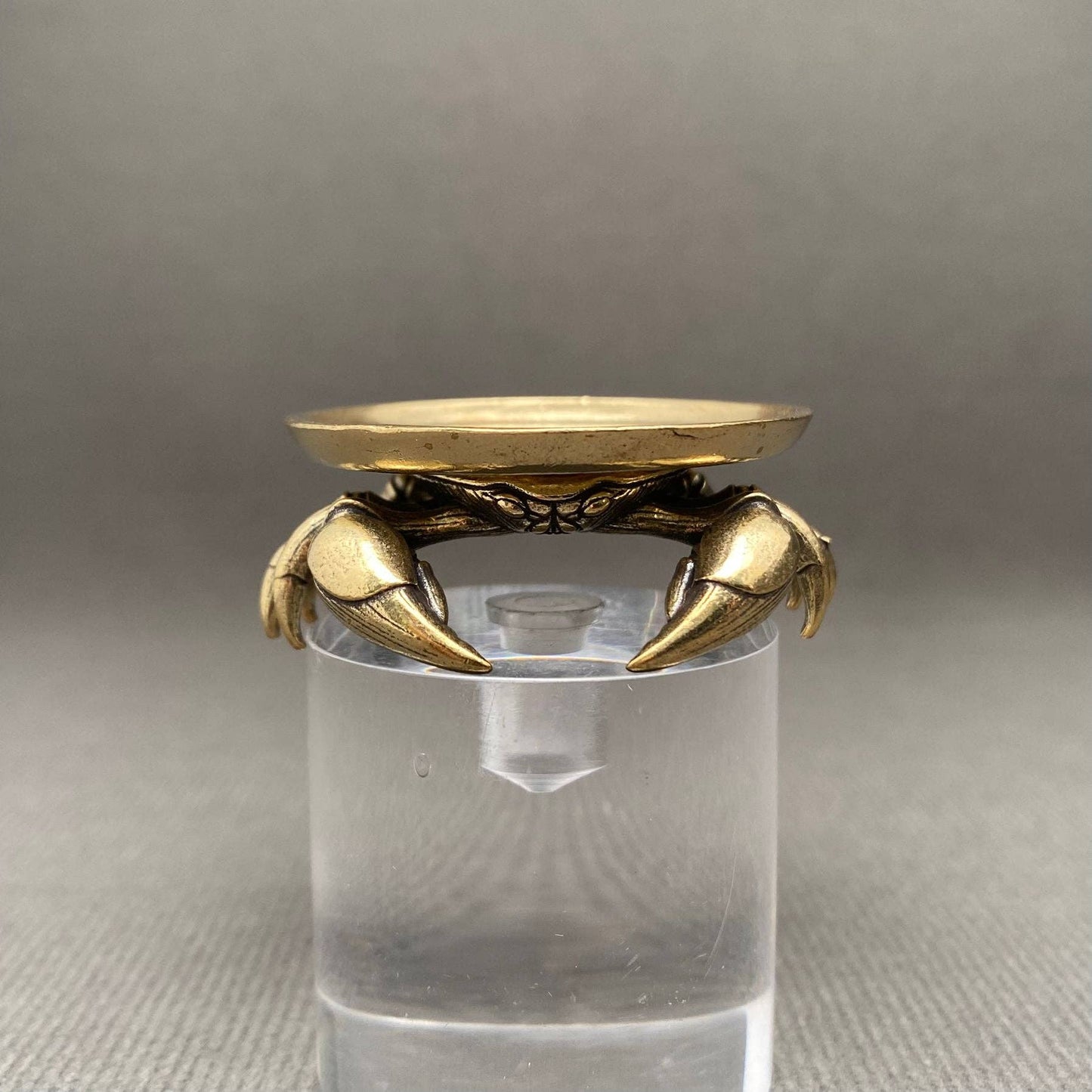 Brass Crab Tray Crafts Decoration Desktop Ornaments