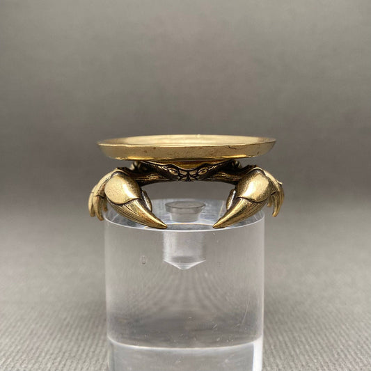 Brass Crab Tray Crafts Decoration Desktop Ornaments