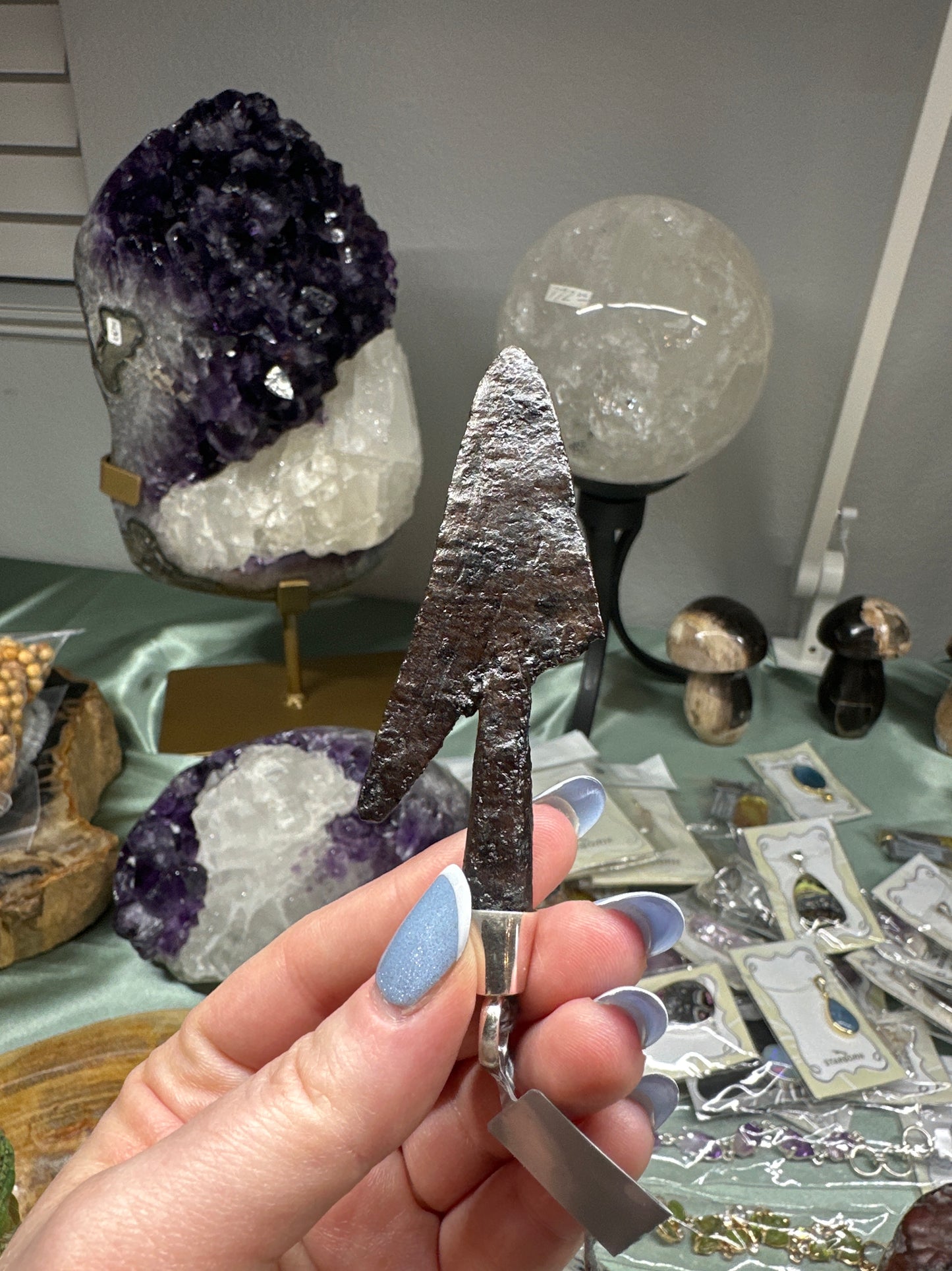 Viking Arrowhead Pendant on Silver