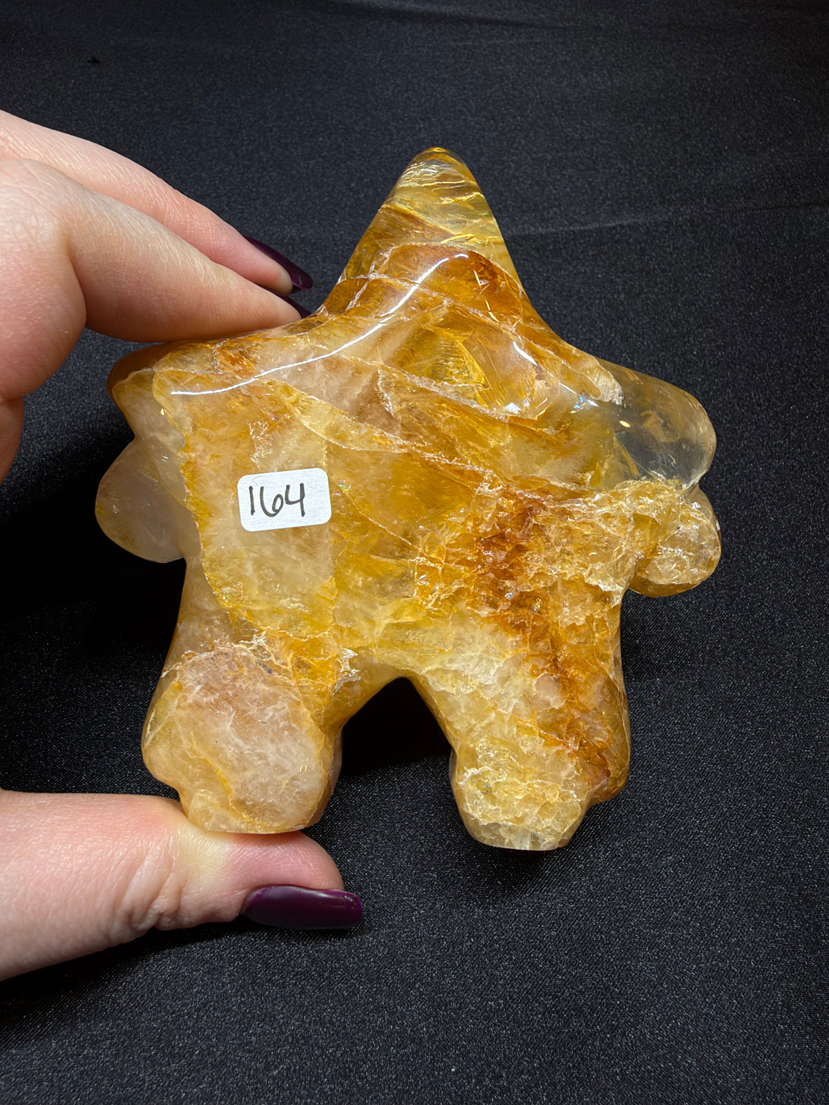 Golden Healer Star with a Face