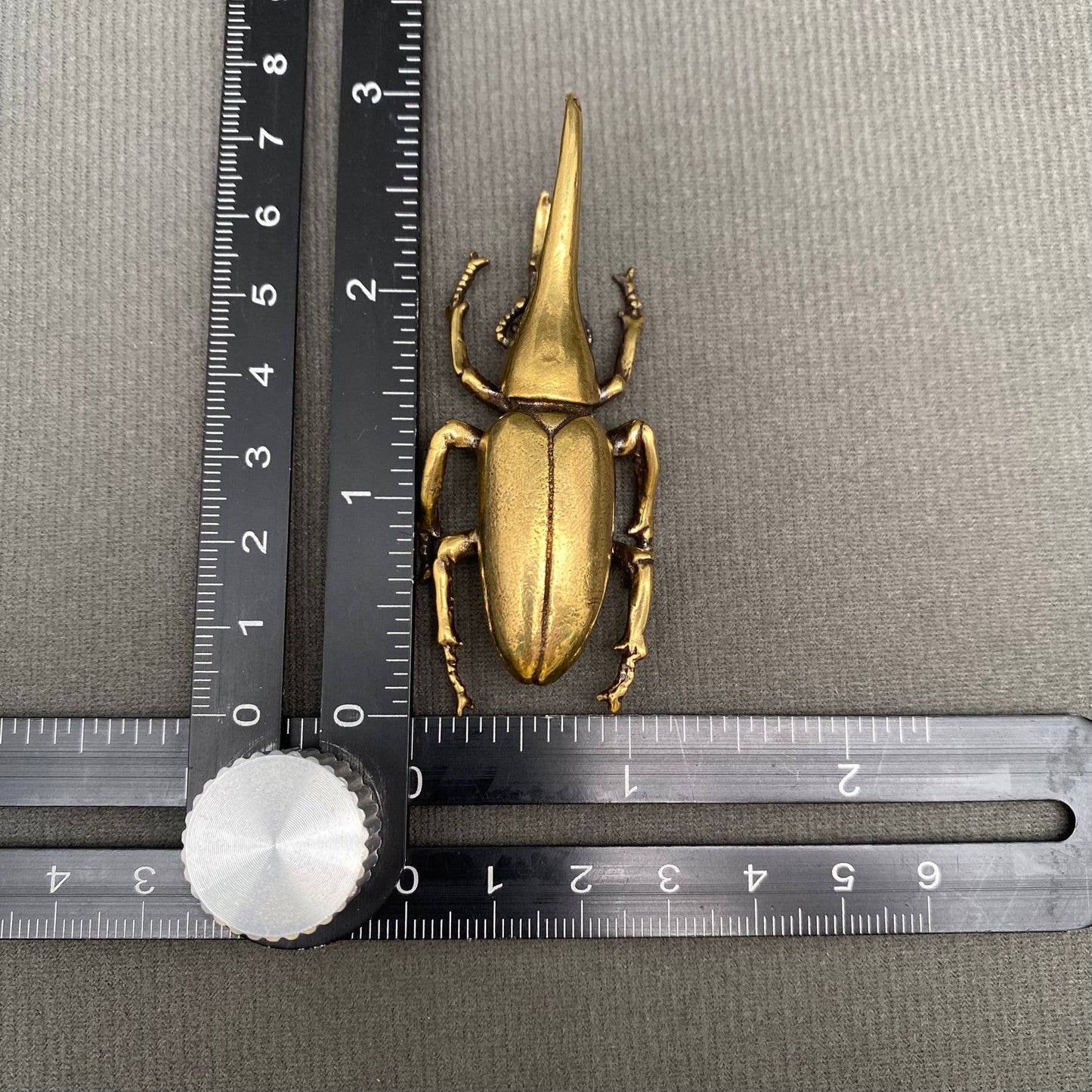 Brass Rhinoceros Beetle Crafts Decoration Desktop Ornaments