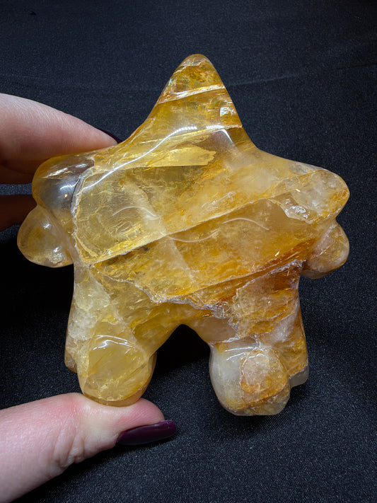 Golden Healer Star with a Face