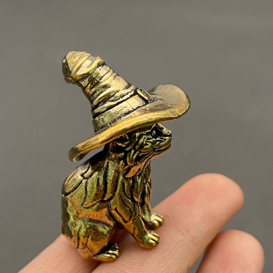 Brass Magic Cat Crafts Desktop Ornaments Decoration