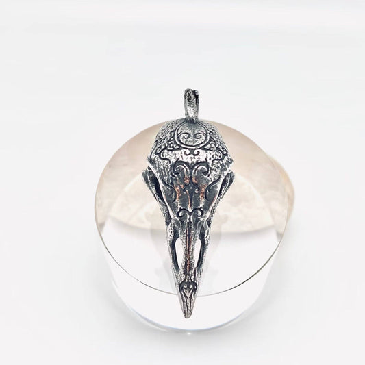 Viking Stainless Steel Crow Head Pendant - Only pendant