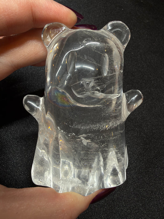 Clear Quartz Bear Ghost