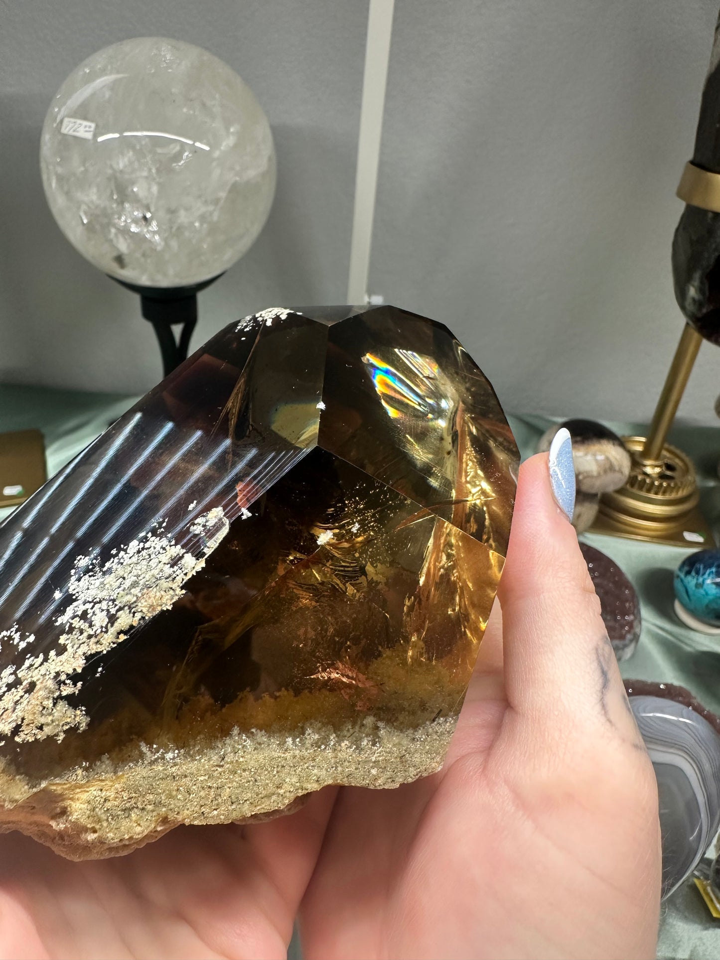 Cognac Lodolite/Garden Quartz
