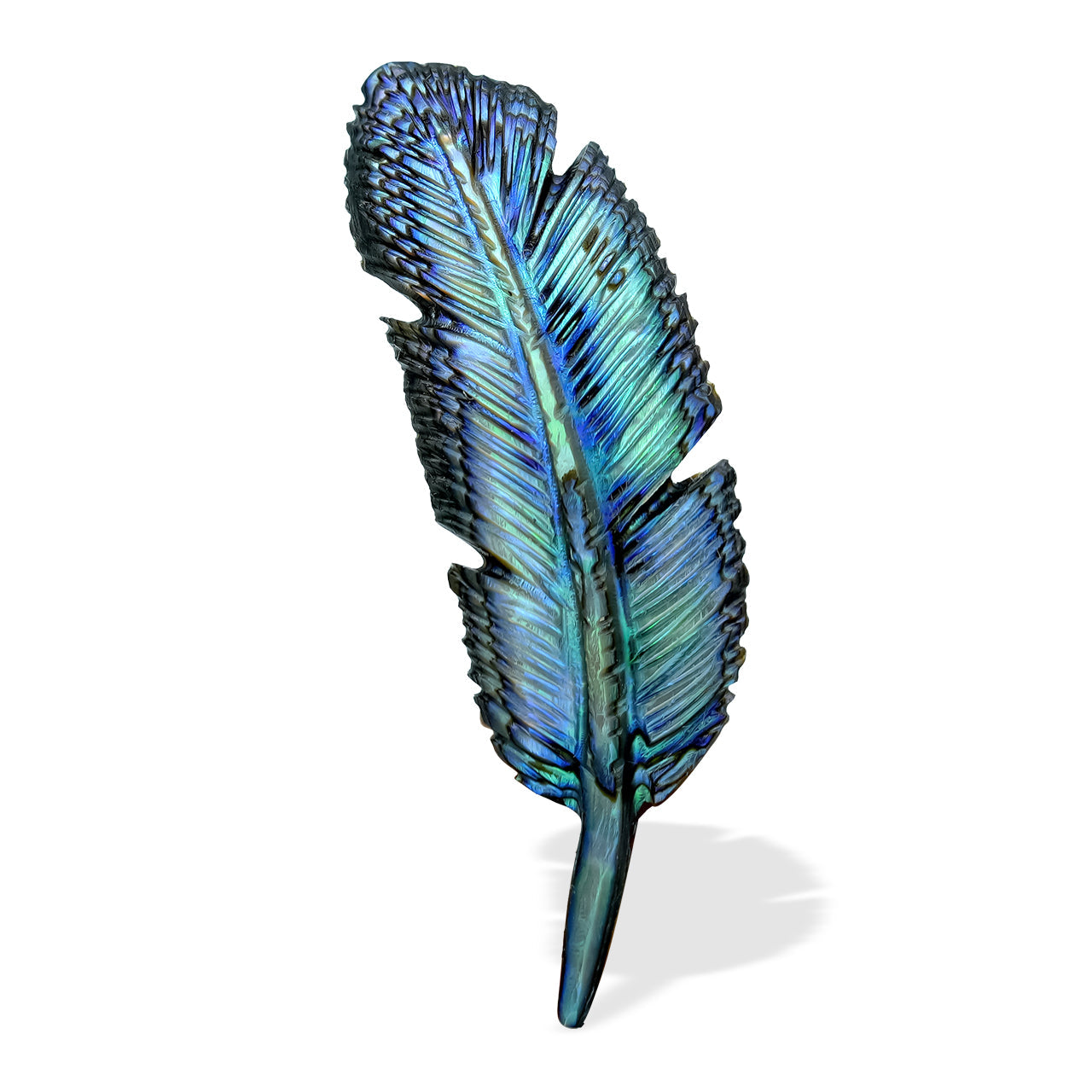 Starborn Hand Carved Abalone Shell Feathers 30-35 mm