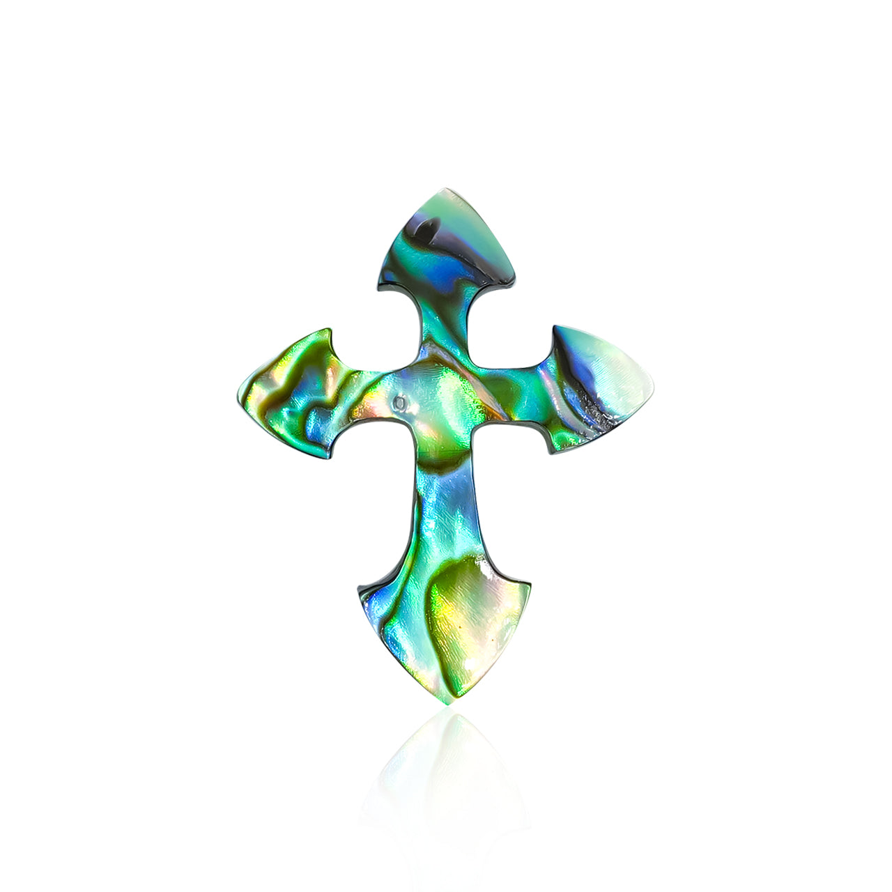Starborn Abalone Shell Cross Cabochon - 1 Piece