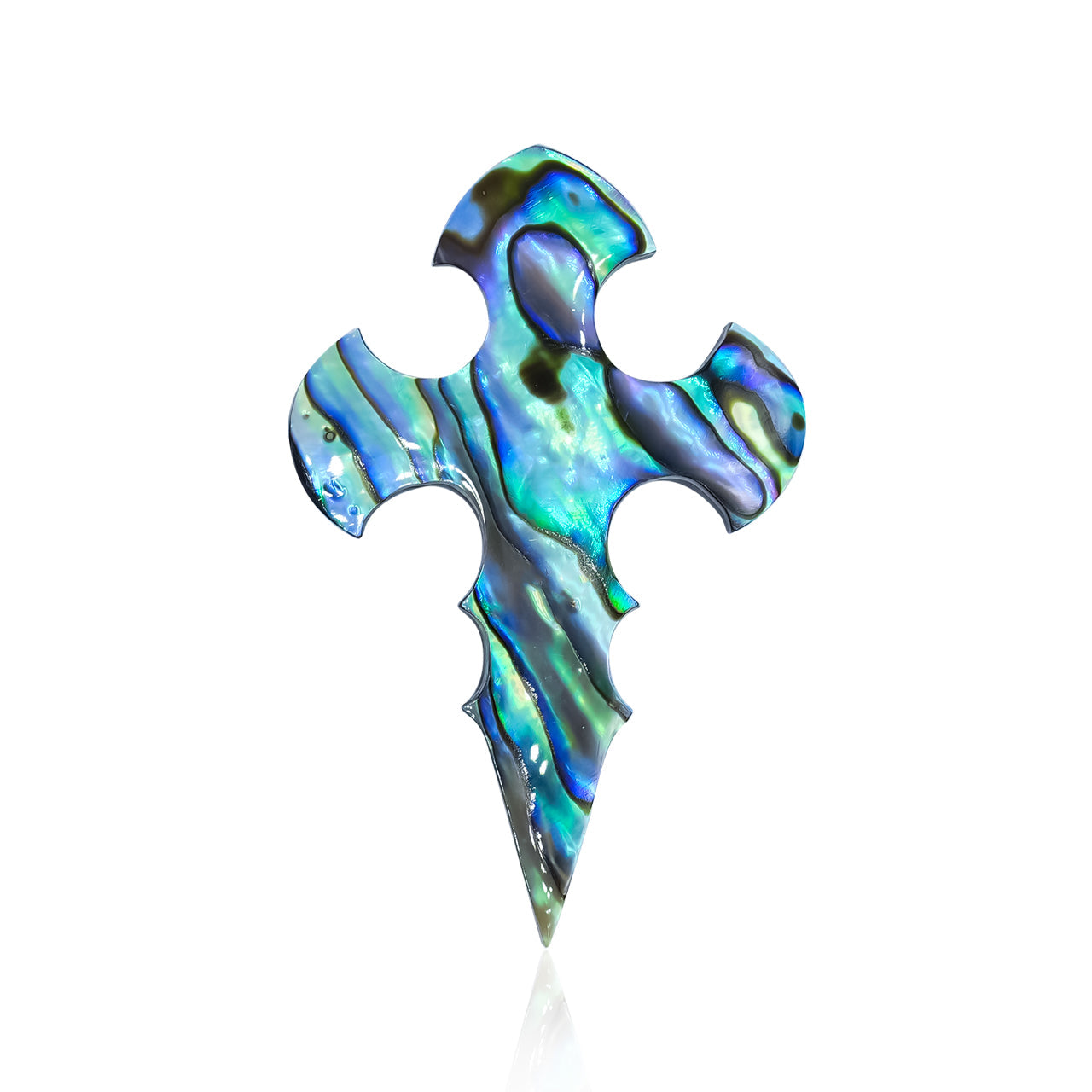 Starborn Abalone Shell Cross Cabochon - 1 Piece