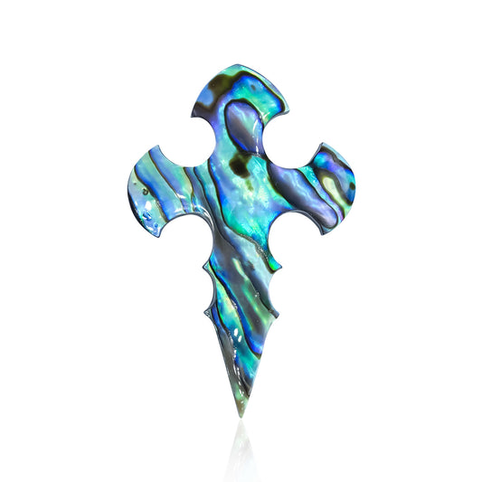 Starborn Abalone Shell Cross Cabochon - 1 Piece